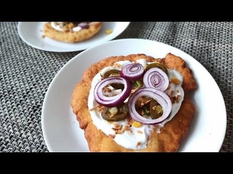 No yeast Hungarian Langos | Hungarian Langos recipe | 2 ingredients Langos