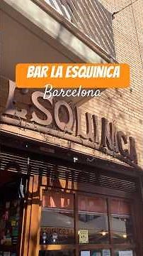 Bar La Esquinica de Barcelona - EL MÁS MAÑICO #bares #barcelona #barcelonatapas