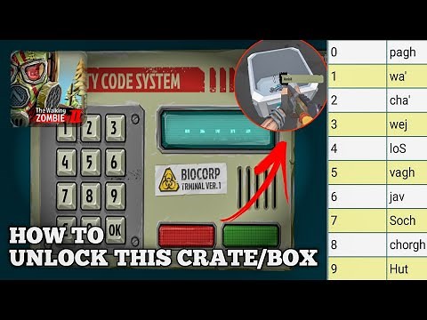 How To Unlock Crate/Box with Security Code | The Walking Zombie 2