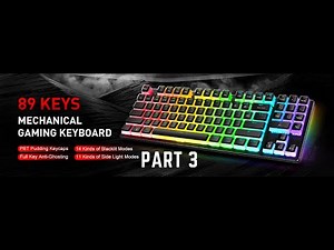 PART 3 - Havit RGB Mechanical Gaming Keyboard 89 Keys Backlit Keyboard - Key Test!!