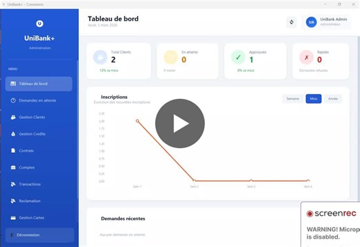 #java #javafx #fintech #cybersecurity #softwareengineering #oop #studentproject | Mohamed Aziz Heni