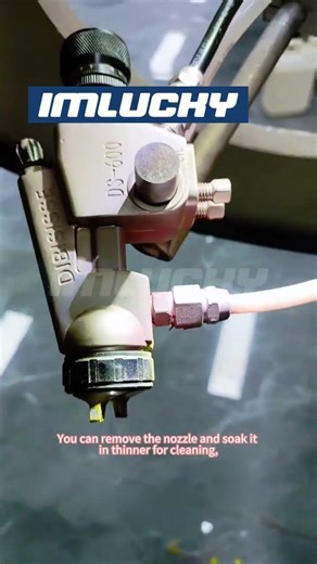 How to clean and prevent spray gun nozzle clogging #paintingmachine #sprayingequipment #machine