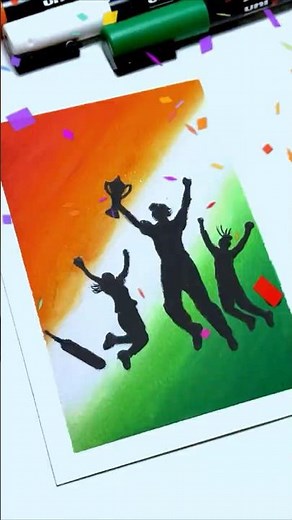 INDIA WINS! Women's CWC 2025 Drawing highlights 🇮🇳 🏆 #india #cwc2025 #trending