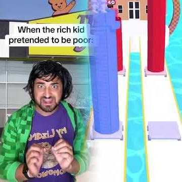 When the rich kid pretended to be poor #greenscreen #comedy #childhood #fypシ #fypシ゚viral #pov