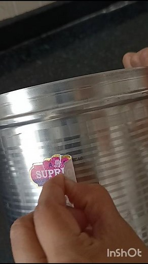So easy to remove stickers from Stainless Steel Using Heat #EasyMethod #DIY #YTShorts #KitchenHacks