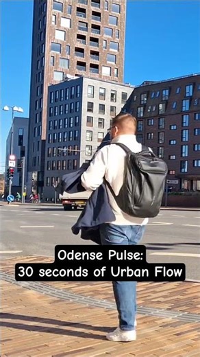 Odense Pulse: 30 Seconds of Urban Flow 🚦🏙️ || #shorts #timelapse #denmark