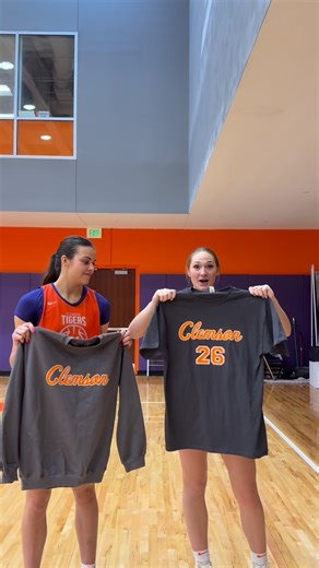 Clemson Women’s Basketball | CU IN LITTLEJOHN ON SUNDAY AT 2PM! The 250 students get this Tiger Script crewneck and the first 500 fans get a t-shirt for our Senior... | Instagram