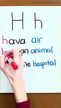 Learn Turkish Alphabet #10 - h