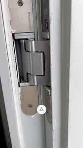 Effortless home repairs with Shaper Origin 🔧 Our door hinges were beyond repair, but with Origin, putting on new hinges was easy as 1-2-3. 1️⃣ We prepped the door and used a custom hinge template straight from our hardware catalog (these files don't need any adjusting - they're all verified!) 2️⃣ With the 16mm bit and AutoPass, cutting the hinge mortises was quick, easy, AND precise. 3️⃣ After a perfect dry fit, it was time to tackle the door itself—cutting away the damaged edge and replacing i