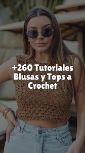 Y todos los días hay nuevos tutoriales ✨ #blusas #tutorial #patrones #ganchillo #jerseys | CTejidas - Crochet y Dos Agujas