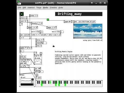 Generative Music in Pure Data: Asymmetric Coprime Modulo Engine