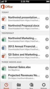 Microsoft Releases Office App for iPhone