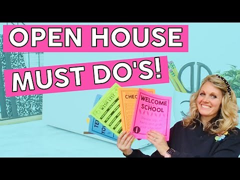 Preparing for Back to School Open House