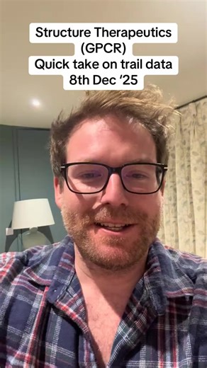 Structure Theraputics (GPCR) is moving the GLP-1 market today… Here’s some quick thoughts… Not financial advice. I owned shares going into the trial data announcement and will look to re-enter further down the line. #nasdaq #sp500 #gpcr #investor #stockmarket