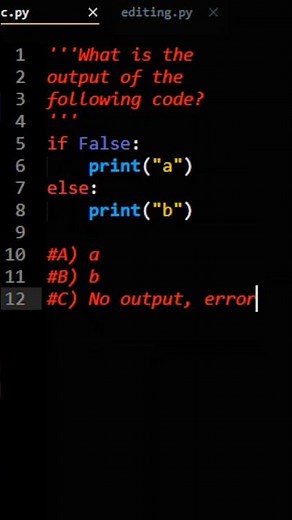 Python Practice Question: If Else 1