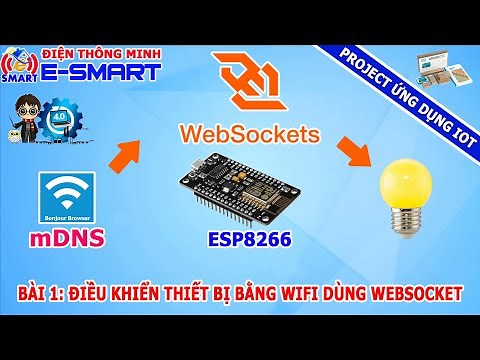 Bài 1: Điều khiển thiết bị qua Wifi dùng WebSocket và Kit Node MCU ESP8266 - Project ứng dụng IOT