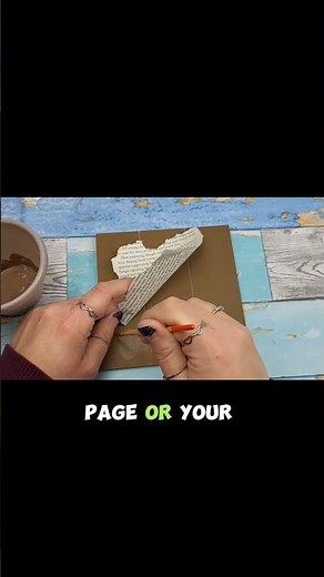 Mod Podge vintage paper HACK #crafts #diy #diycrafts #modpodge