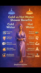 Cold vs hot shower benefits #coldshower #hotshower #healthtips #coldshowerbenefits | Lupee Davis