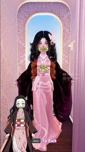 NEZUKO OUTFIT TUTORIAL IN DTI!!💗 #dresstoimpress