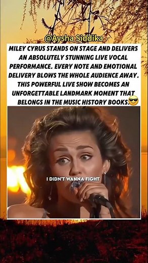 Miley Cyrus Delivers One Legendary Performance For Music History #liveperformance #musichistory