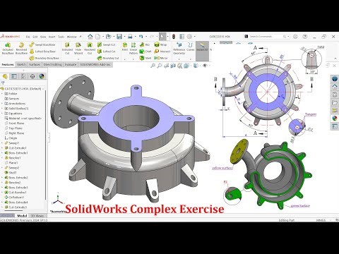 SolidWorks Complex Exercise-CATICS3D15-H04