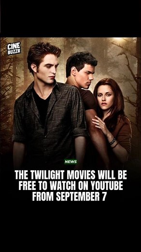 Twilight Movies Will Be Free To Watch On YouTube | #twilight #twilightsaga