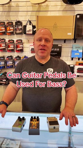 Can guitar pedals be used for bass?🤔 The short answer? H*ck yes they can. The long answer? Dave has you covered here in this video😎 #Bass #Guitar #GuitarTips #BassTips #GrandRapidsMusicScene #GrandRapids #Guitarist #Bassist