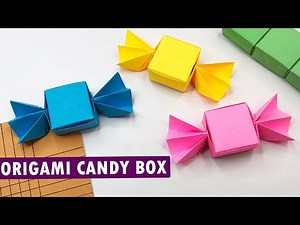 How to Make an Origami Candy Box - Easy DIY Gift Box Tutorial