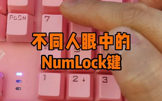 不同人眼中的NumLock键