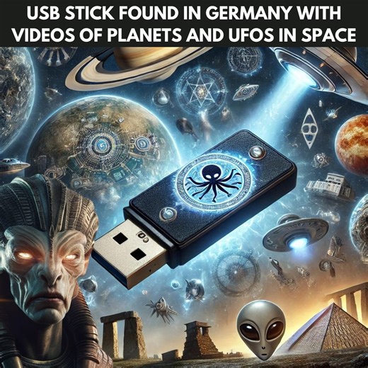 USB stick found in Germany with videos of Planets and UFOs in Space | Space Stories