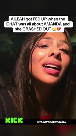 AILEAH got FED UP when the CHAT was all about AMANDA and she CRASHED OUT 🥲💔. #mysteriousaileah #aileah #amandasolis #fyp