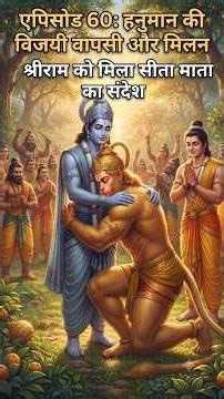 🚩 हनुमान की विजयी वापसी | श्रीराम को मिला सीता माता का संदेश | Ramayan Episode 60