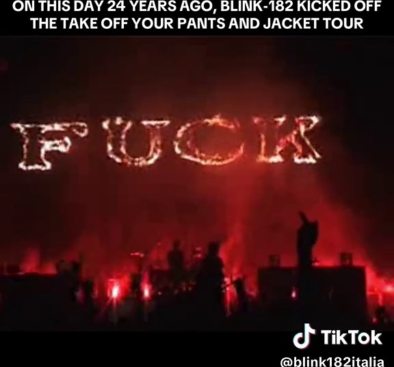 Blink-182's Take Off Your Pants and Jacket Tour 24 Years Ago