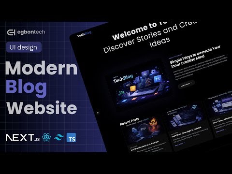 Build a Modern Blog | Next.js 16, Tailwind CSS & TypeScript
