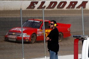 NASCAR Camping World Truck Series driver Norm Benning puts his truck from Eldora dirt race on EBay