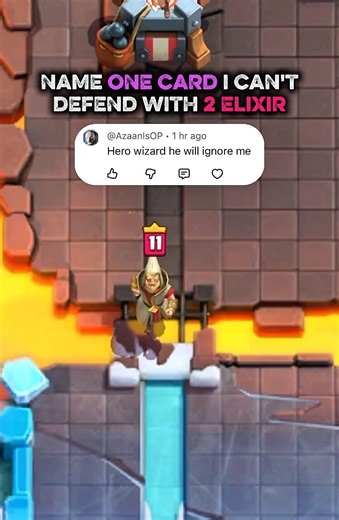 Hero Wizard vs 2 elixir 💜