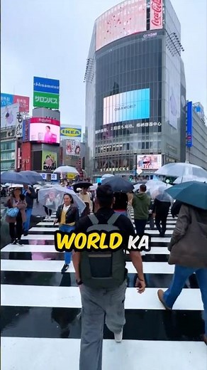 Japans most famous signal crossing 🇯🇵#japan #japantravel #japanfactsinhindi