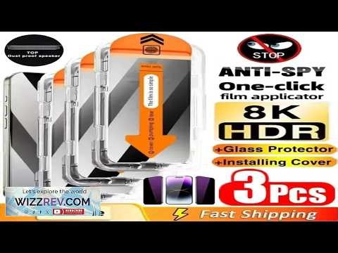 3Pcs Dust Free Installation Privacy Screen Protector for IPhone 16 14 11