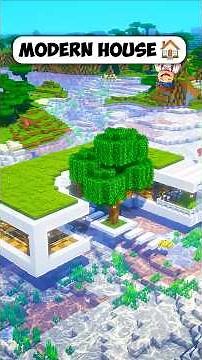 Minecraft Modern House Tutorial 🏡 How to Build #minecraft