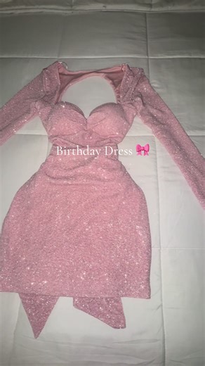 Pink Glitter Birthday Dress