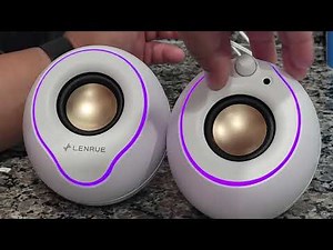 Computer Speakers, LENRUE RGB Gaming Desktop PC Speakers Review, Easy to use