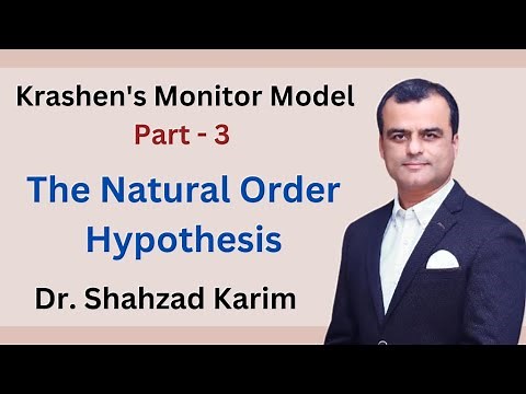Krashen's Monitor Model - The Natural Order Hypothesis