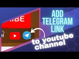 Add telegram link to youtube channel