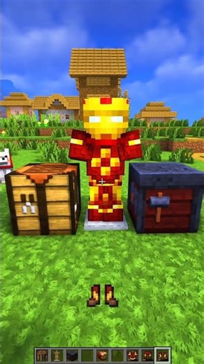 👉 Minecraft me Iron Man Suit kaise banaye 🤯🔥 #shorts #minecraft