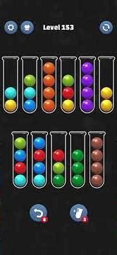 Ball Sort Puzzle Level 153 🧩 #ballsortpuzzle