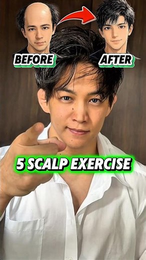 5 scalp exercises to grow more hair‼️