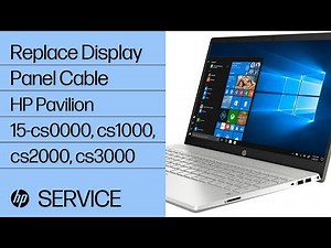 Replace the Display Panel Cable | HP Pavilion 15-cs0000, cs1000, cs2000, cs3000 Laptop PC | HP