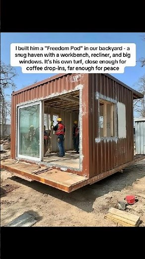 Built a backyard granny pod #grannypod #affordablehousing #adu #realestate