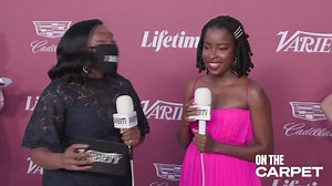 Power of Women honoree Amanda Gorman opens up about the women who inspire her most and shares the presidential slogan she came up with at age 12. | On the Carpet powered by Facebook at Variety Power of Women presented by Lifetime https://bit.ly/3kYmguO | Variety