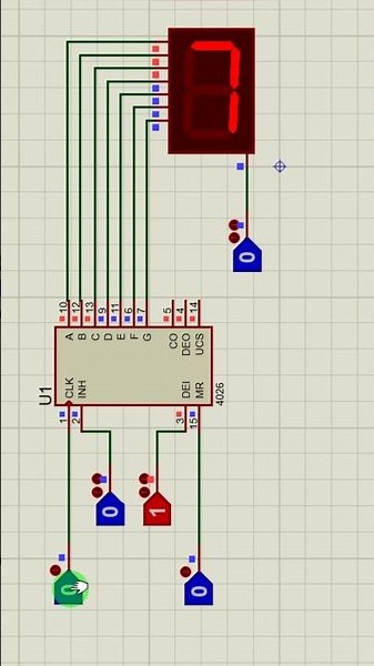 CD4026 Simulation Electronics Project